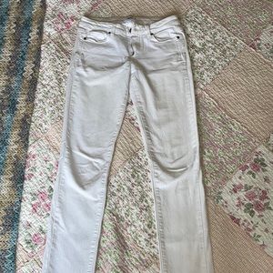 White Paige Jeans Straight Leg / Skinny